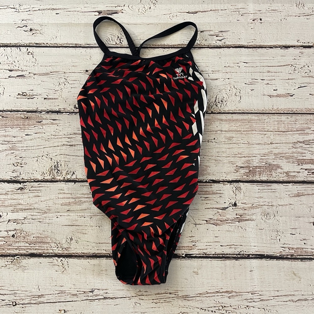 TYR Women Cobra Kai Diamondfit One-Piece Swimsuit Size 26 Made In USA Summer